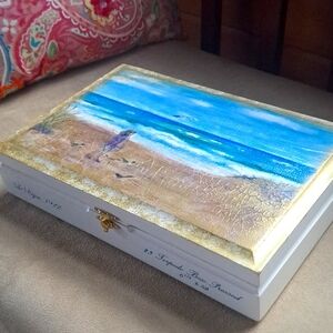 Vintage style Handpainted cigar box